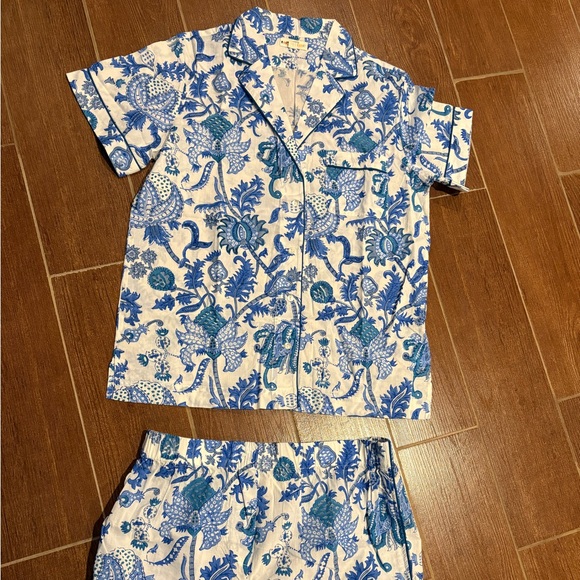 Authentic roller rabbit pajama set size small blue and white brand new - Picture 7 of 7